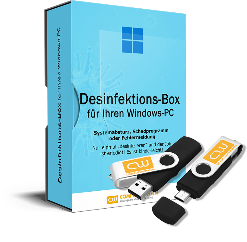 Desinfektions-Box auf Ihrem USB-Stick f&uuml;r Ihren Windows-PC – Jetzt f&uuml;r den Ernstfall vorsorgen!