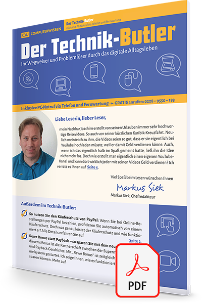 Ausgabe „Der Technik-Butler“