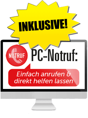Inklusive! PC-Notruf-Service