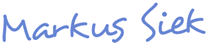 Unterschirft: Markus Siek