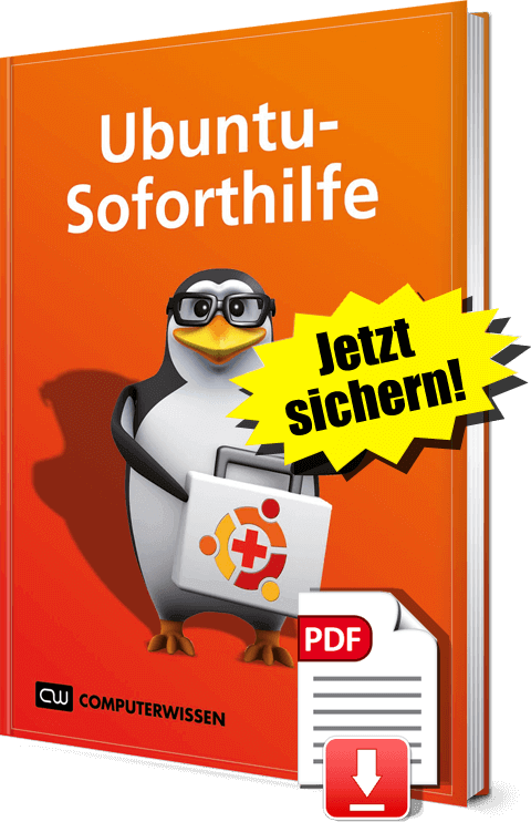 Jetzt sichern! E-Book „Ubuntu-Soforthilfe“