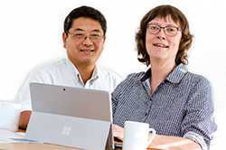 Saskia Gie&szlig;en und Hiroshi Nakanishi