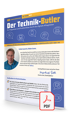 Ausgabe „Der Technik-Butler“