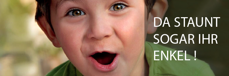 Da staunt sogar ihr Enkel