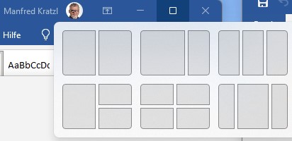 Snap-Layouts für mehr Übersicht