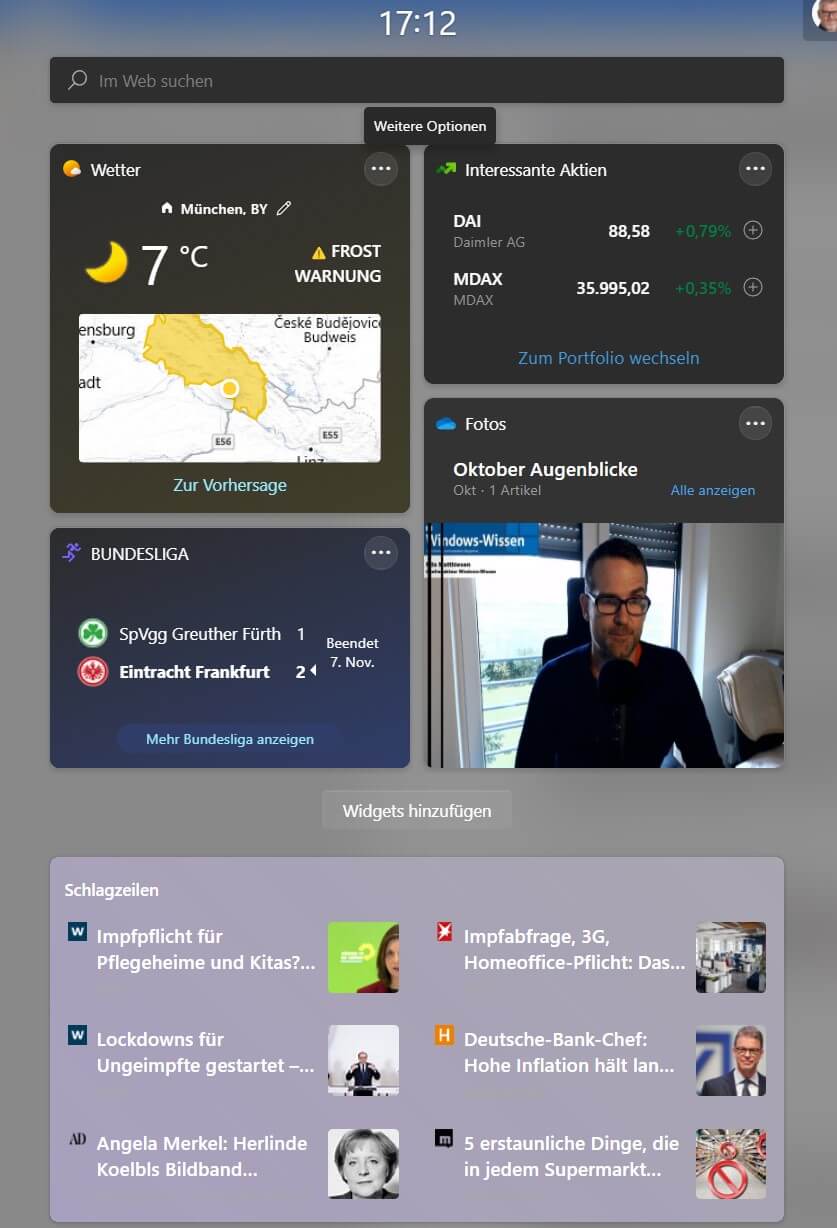 Widgets sind zurück